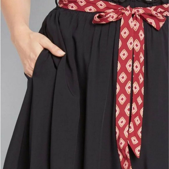 ModCloth Added Enjoyment Sash Pull On Mini Skirt M - Picture 4 of 5